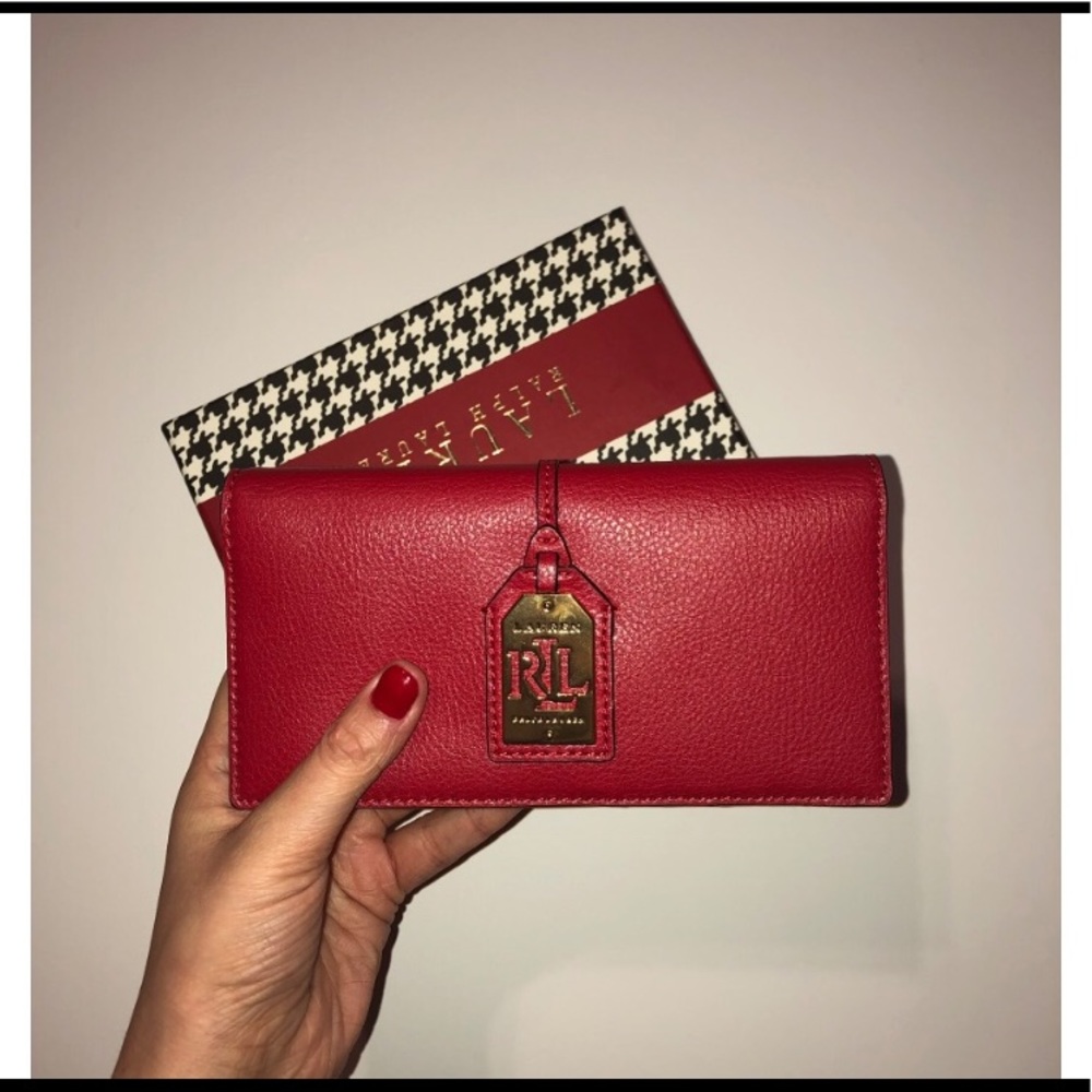Red wallet/card holder